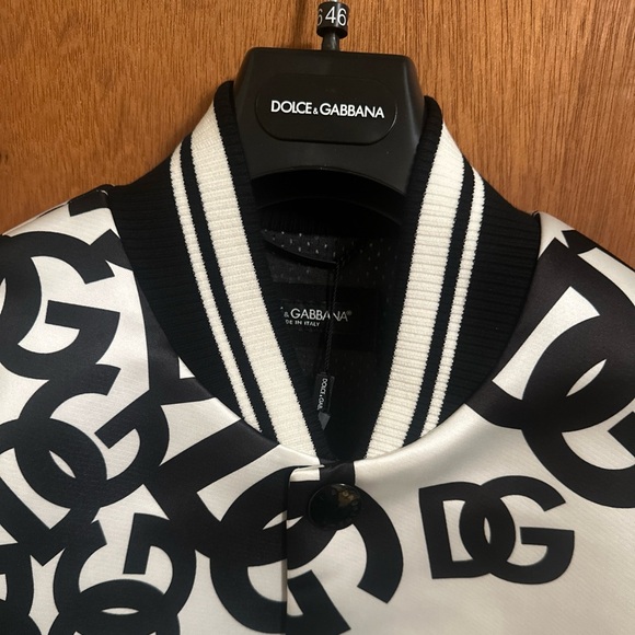 Dolce & Gabbana Pattern Logo Varsity Jacket - Picture 5 of 13